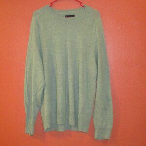 Lucky Brand Men Large Green Warm Outdoors Long Sleeve Sweater